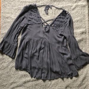 Lace American Eagle Babydoll Top